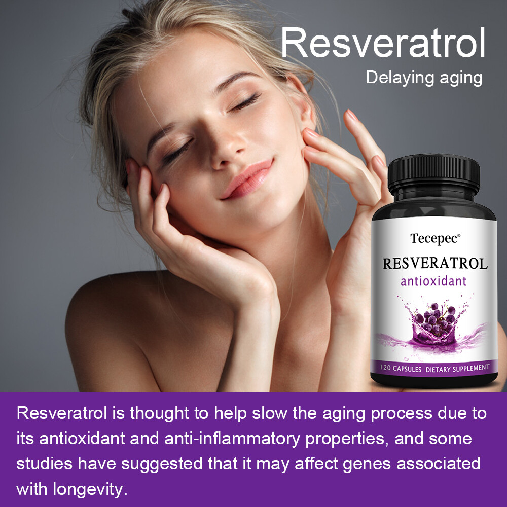 Resveratrol 600mg, Anti Aging, Joint Pain, Antioxidant, Free shipping