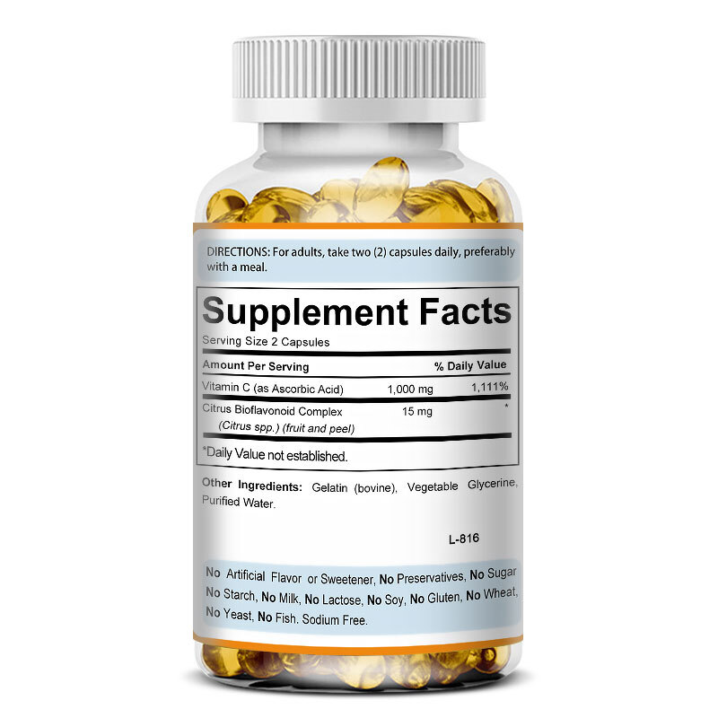 C-TIME with Bioflavonoids and Rose Hips – 1000 Extended-Release Capsules