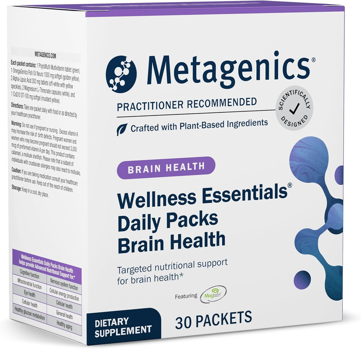 Metagenics – Wellness Essentials Daily Packs – Brain Health (30ct)/1box)