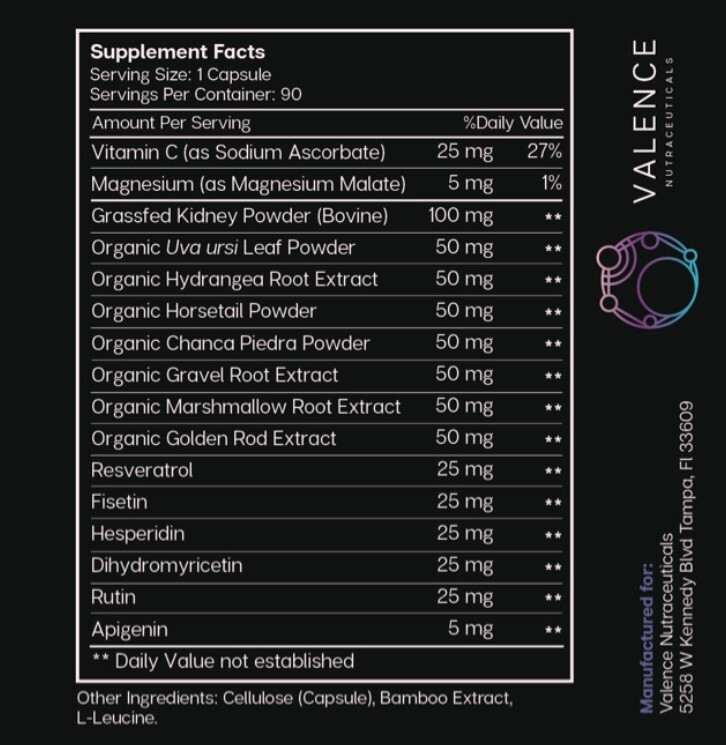 90 Capsules Shen Force Valence Kidney Support Urinary Supplement Exp 01/2027