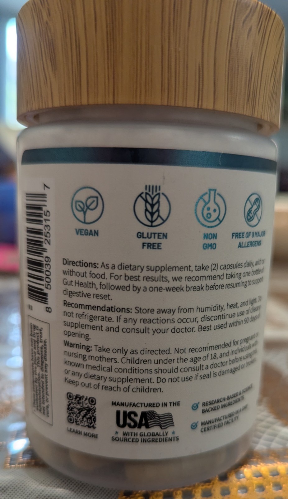 SNAP Gut Health Digestive + Bloating Support Turmeric Aloe 50 Caps Exp 09/2028