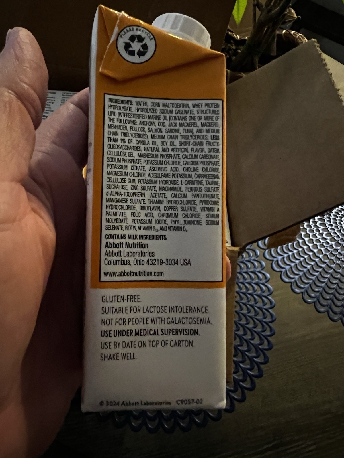 Vital AF 1.2 Cal Vanilla Flavor 8 oz. Carton Ready to Use, 64828, NEW Case of 24