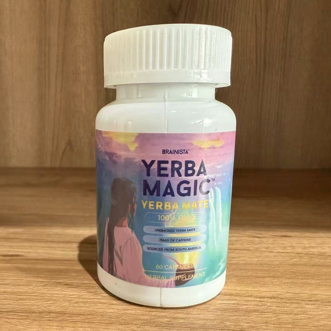 Brainista Yerba Magic Yerba Mate Capsules Energy Focus 375mg 60 No Crash