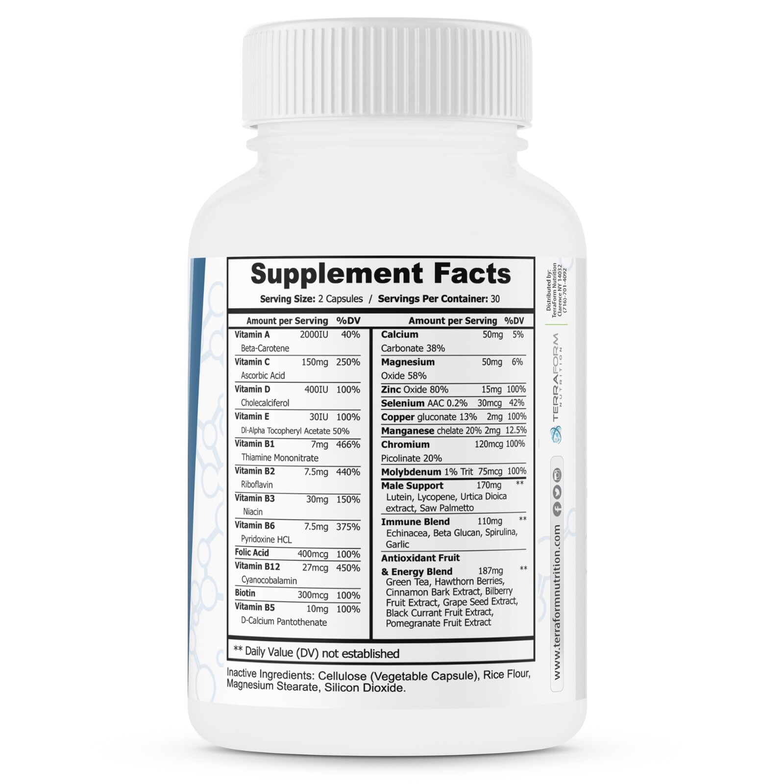 Men’s Multivitamin – Daily Support for Men’s Nutritional Needs – 60 Caps