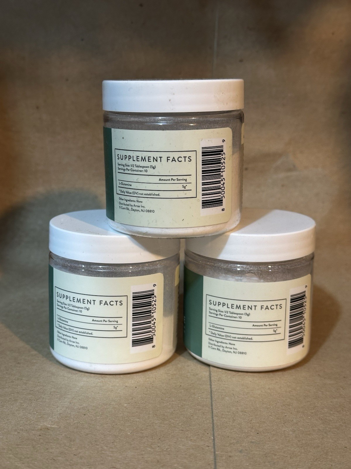 3x Arrae L-Glutamine Dietary Supplement 50g – Brand New!! Sealed!!