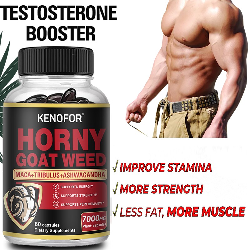 Horny Goat Weed 60 Capsules Maca Root Extract Panax Ginseng Tribulus Terrestris