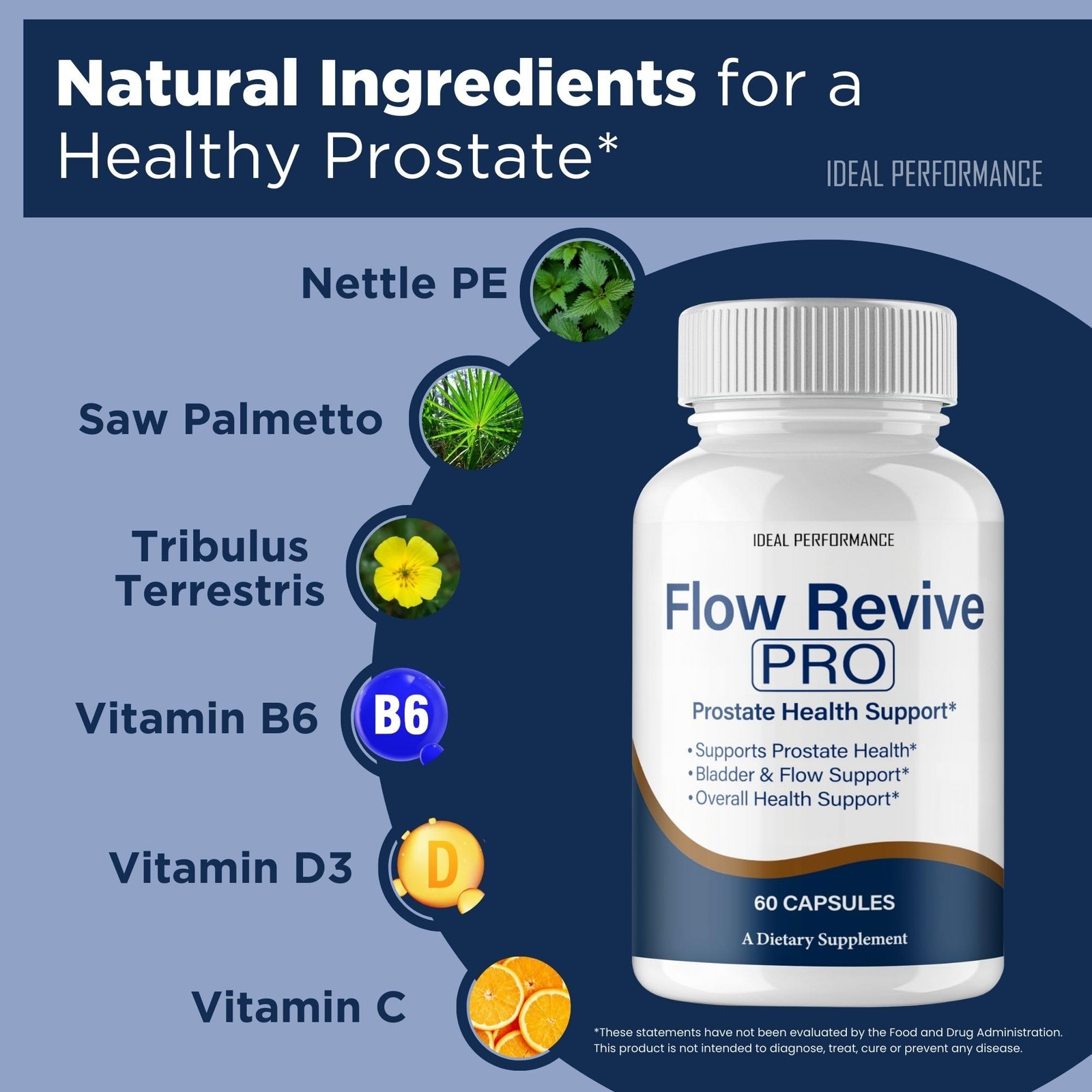 FlowRevive Flow Revive Prostate Supplement Supplement – 120 Capsules (2 Pack)