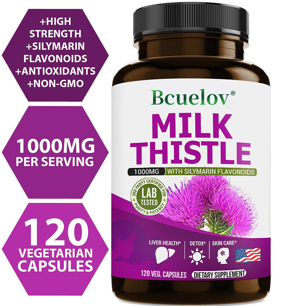 Milk Thistle Extract Support Liver Detoxification Repair Liver Cells Antioxidant