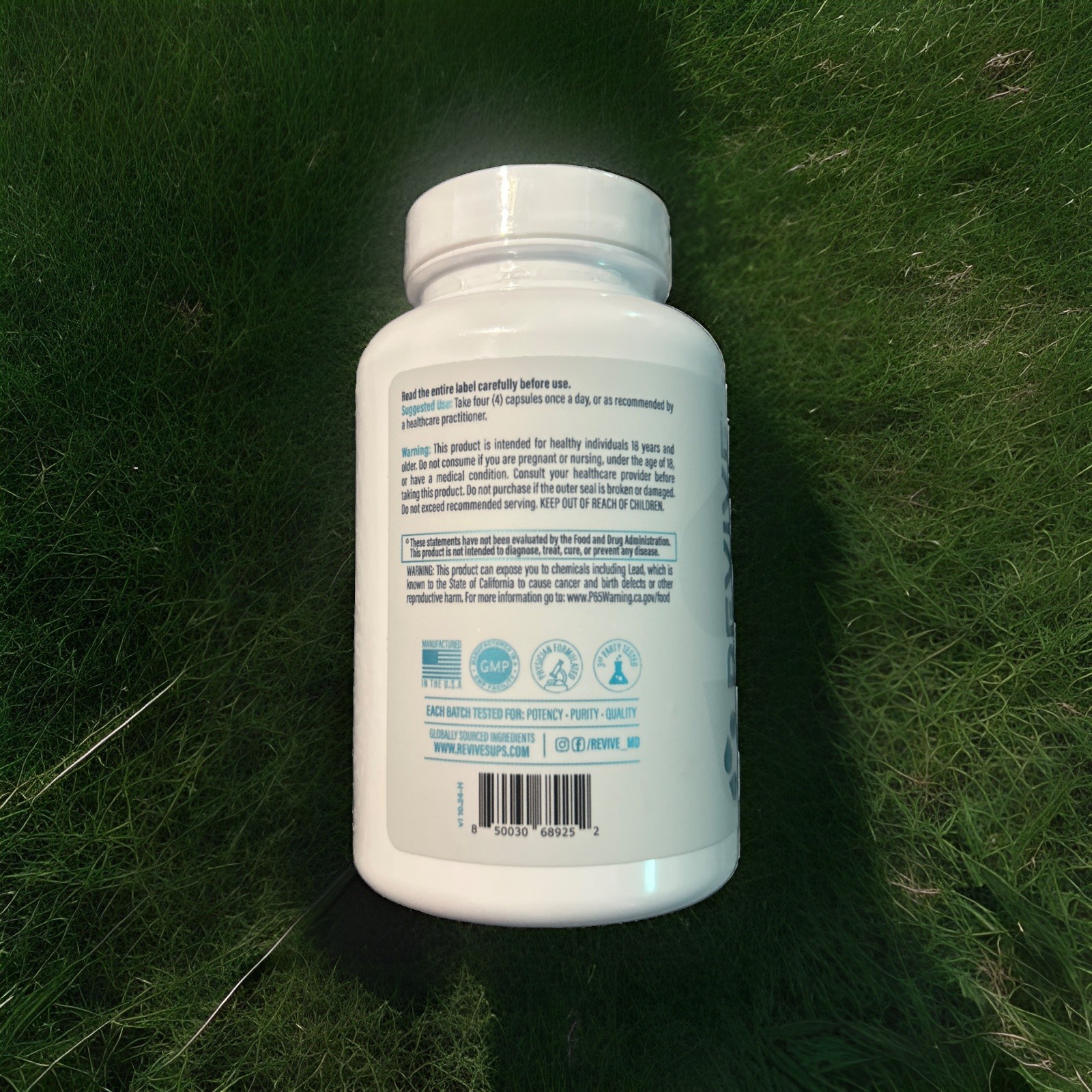 Revive Liver Support NAC Milk Thistle TUDCA 120 Veg Caps Vegan Exp 03/2028
