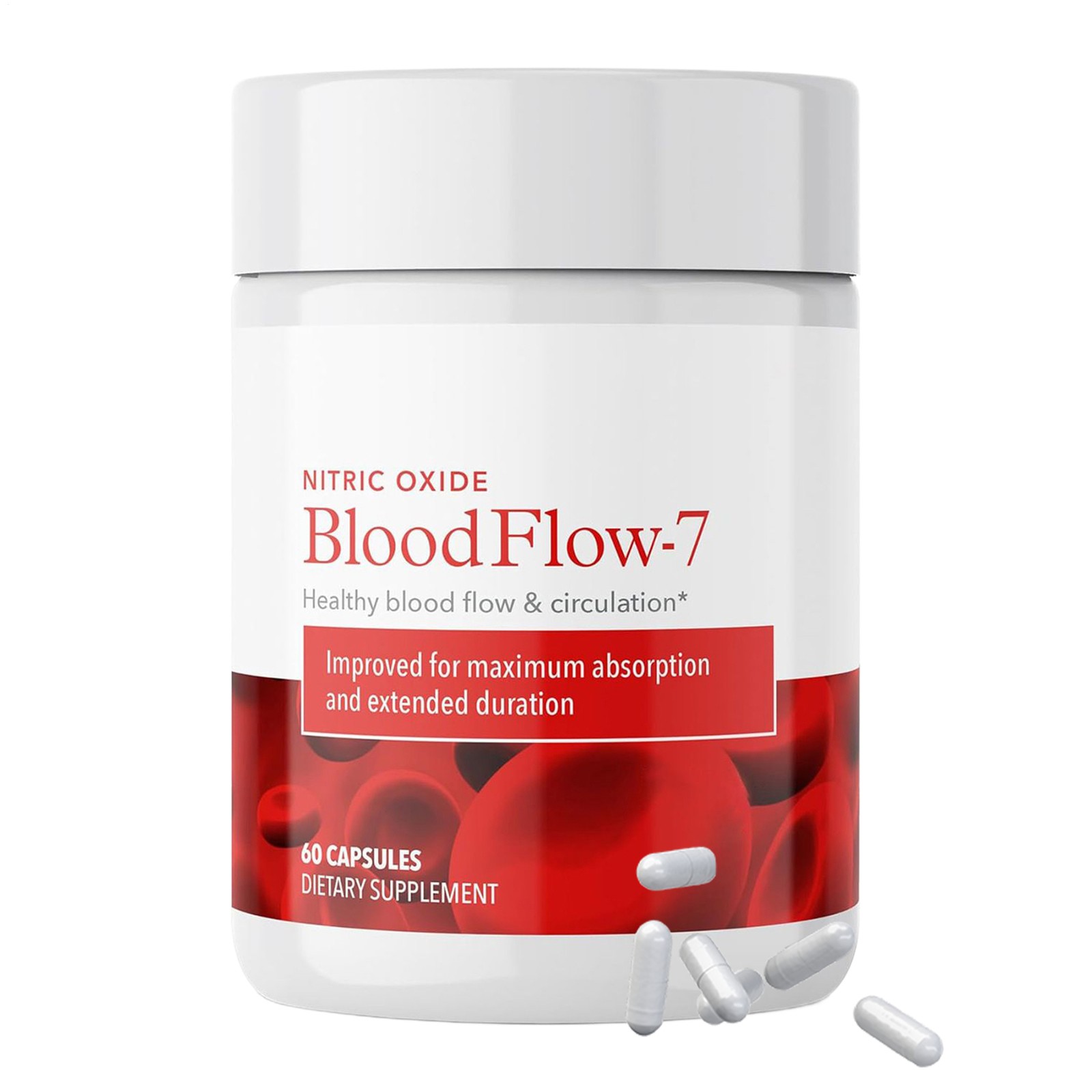 Juvenon Blood Flow-7 Nitric Oxide Dietary Supplement 60-ct Circulation Support