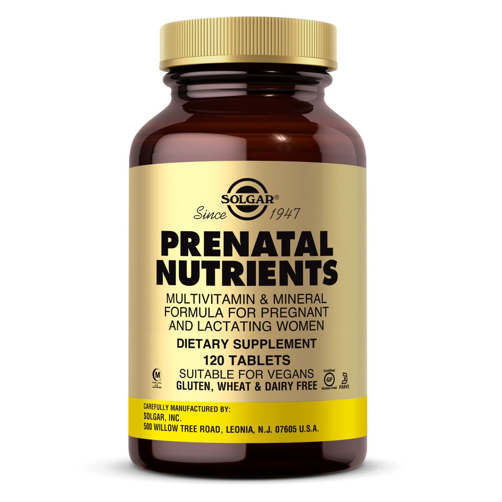Solgar Prenatal Nutrients 120 Tablets, For Pregnant and Lactating women