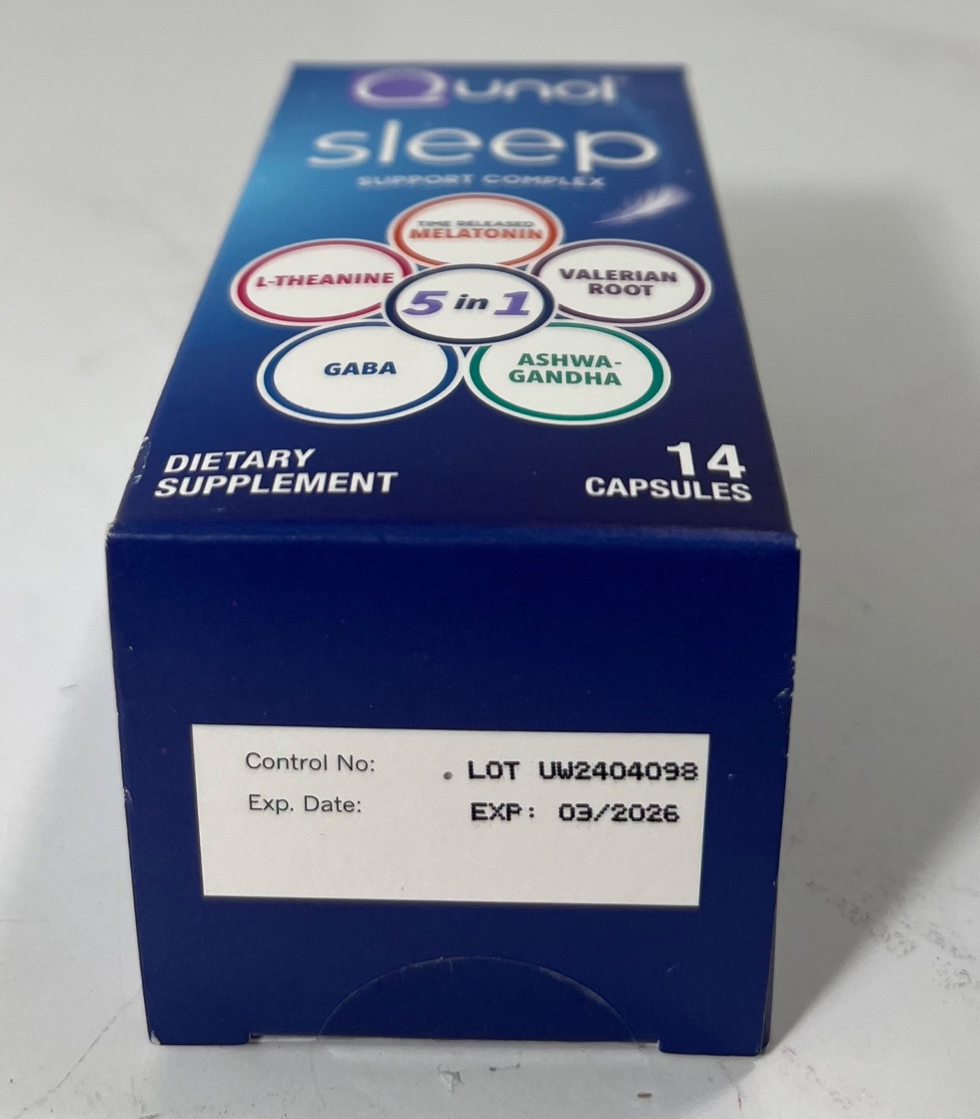 HTF Qunol Sleep Support Dietary Supplement 14 CAPSULES Exp. 03/2026 Free Ship 🔥