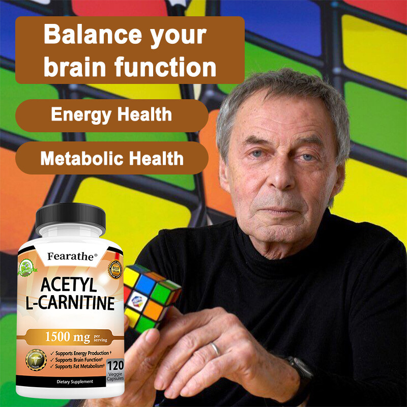 ACETYL L-CARNITINE 1500mg Capsules Nervous System Health Fat Metabolism