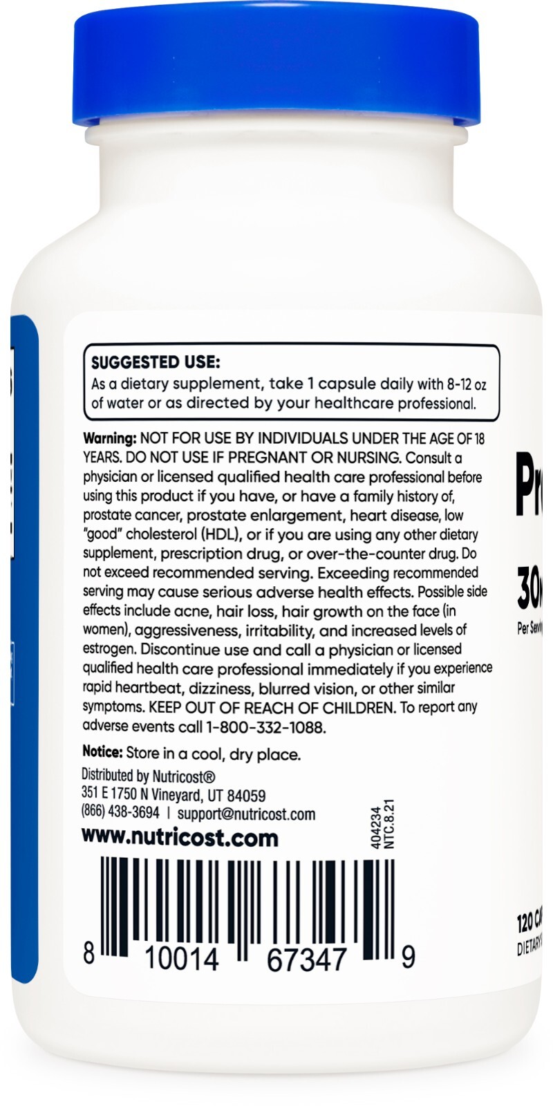 Nutricost Pregnenolone 30mg, 120 Capsules – Non-GMO, Gluten Free