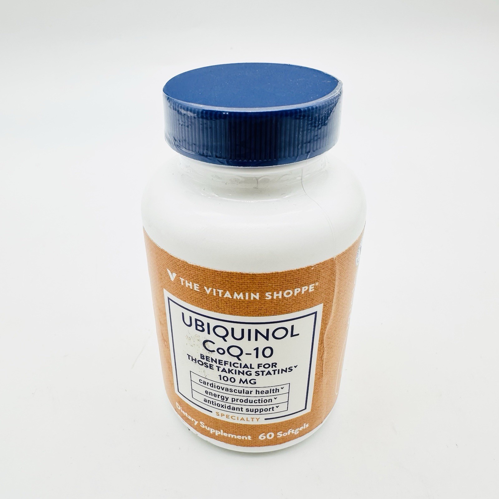 The Vitamin Shoppe Ubiquinol CoQ-10 100mg Heart Health 60 Softgels Exp 02/27