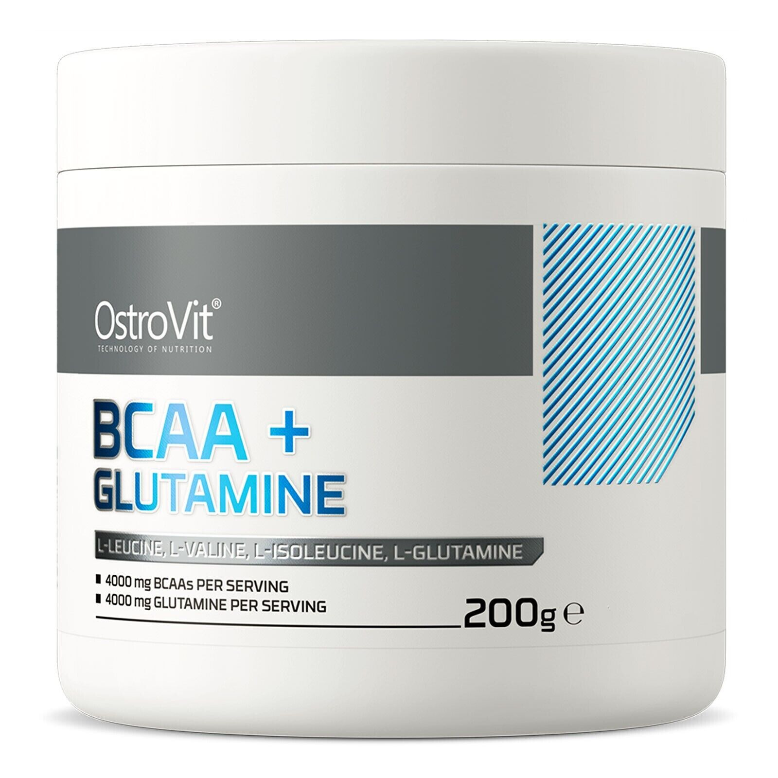 BCAA + GLUTAMINE 200g – Top anti-catabolic formula, no sugar, pure amino acids