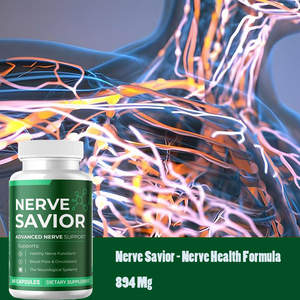 Nerve Savior Health Supplement Nerve Formula 60 Caps Blood Flow & Circulationt