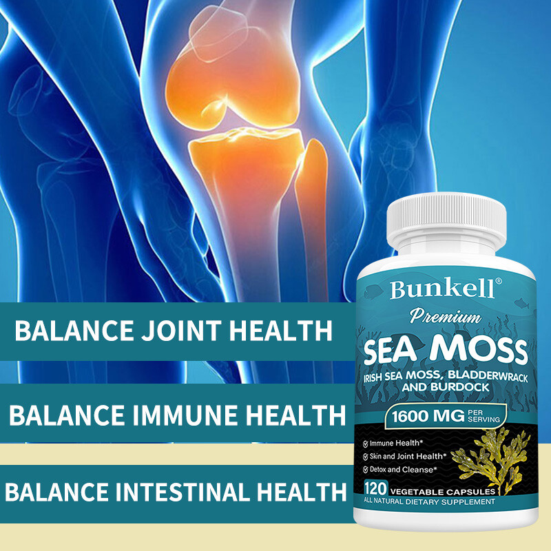 Sea Moss & Bladderwrack Mix Capsules 100% Clean & Natural Pure Vegan Caps