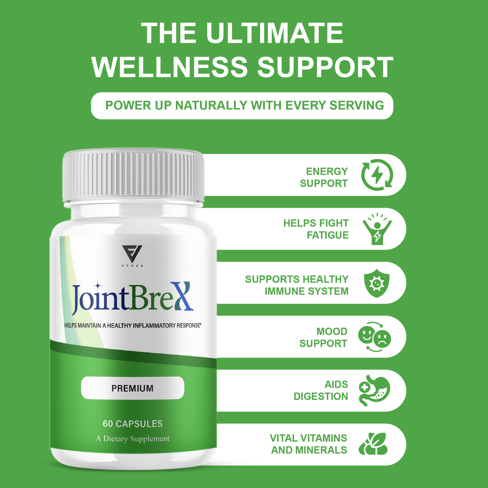 (5 Pack) Joint Brex Advanced Joint Support, JointBrex Supplement (300 Capsules)