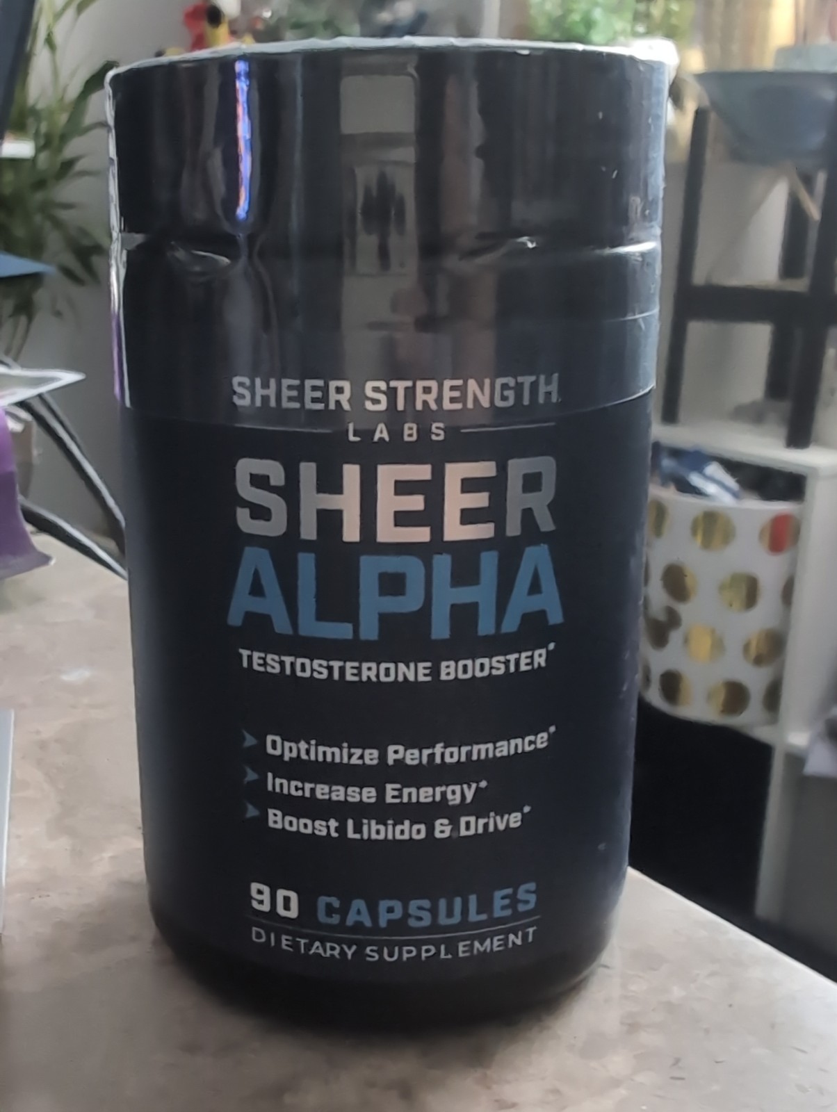 Sheer Strength Labs Alpha Testosterone Booster Energy Performance 90ct EXP 10/28
