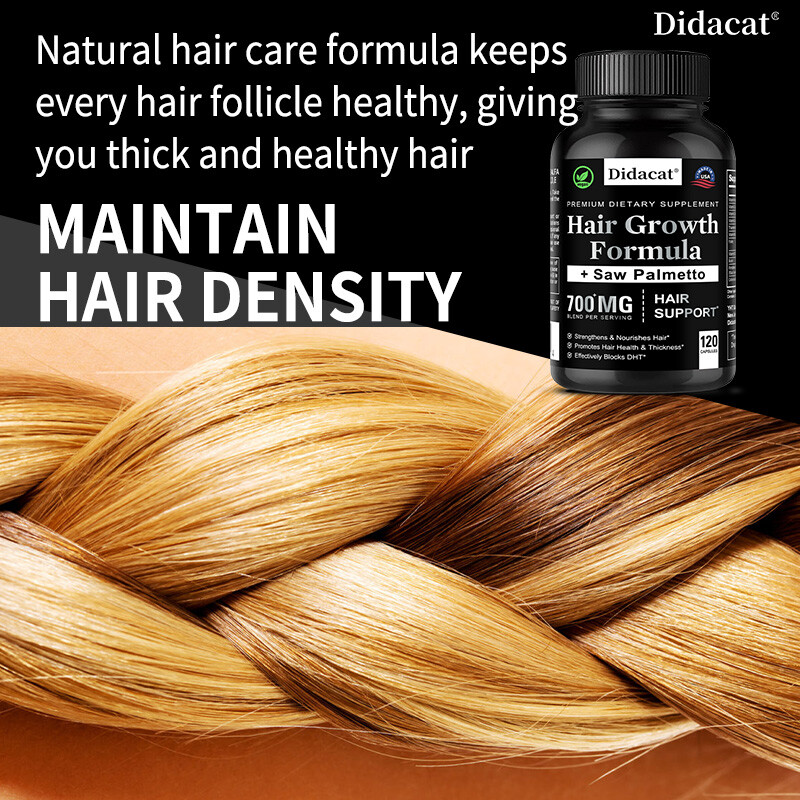 Saw Palmetto DHT Blocker Supplement | Hair Growth Formula | Hair Support