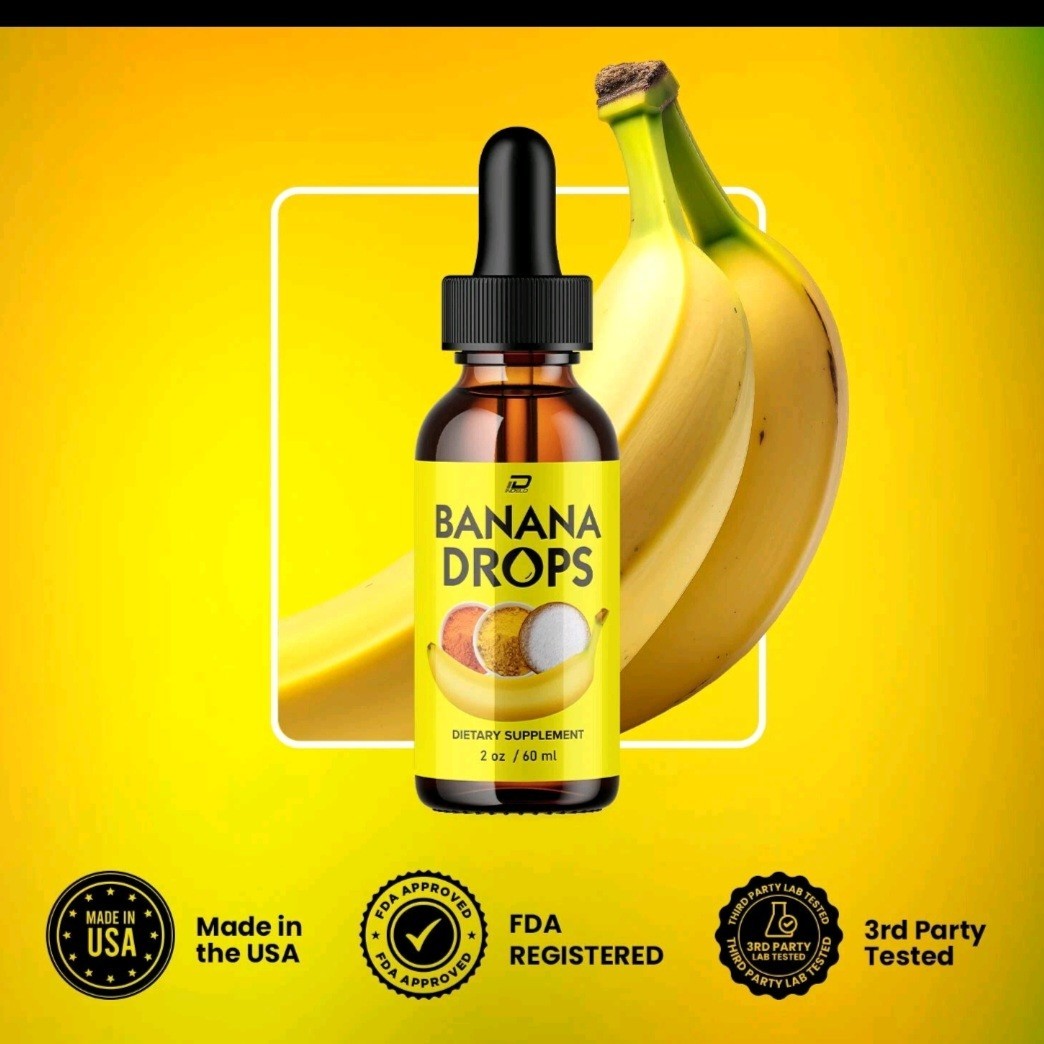 Banana Drops for Weight Loss Liquid Supplement, Banana Drops Official (3 Pack)