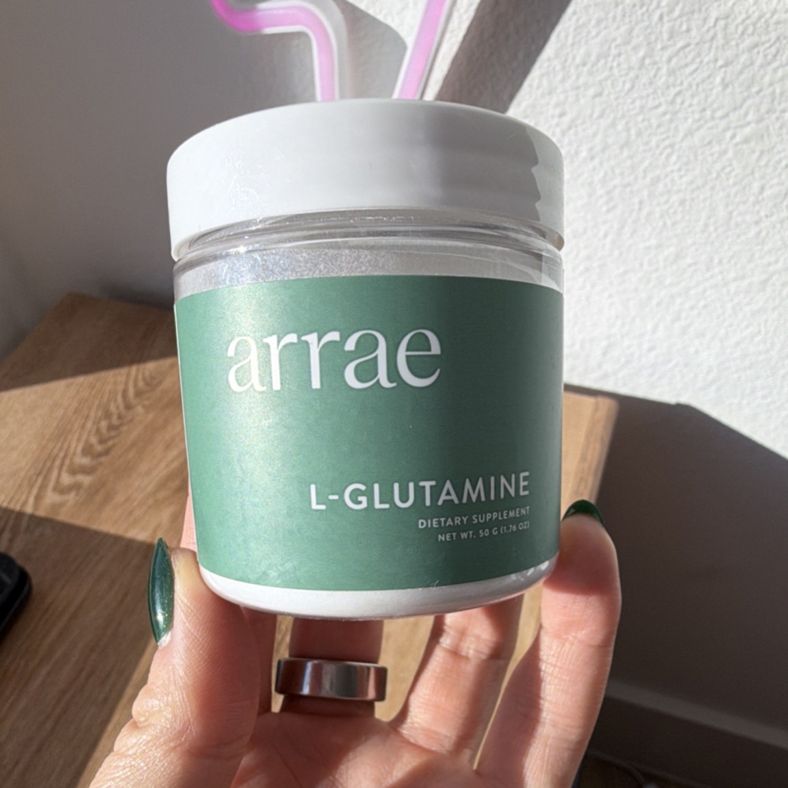 Arrae L-Glutamine Digestive Support Vegan Gluten-Free Powder 1.76oz 10 Servings