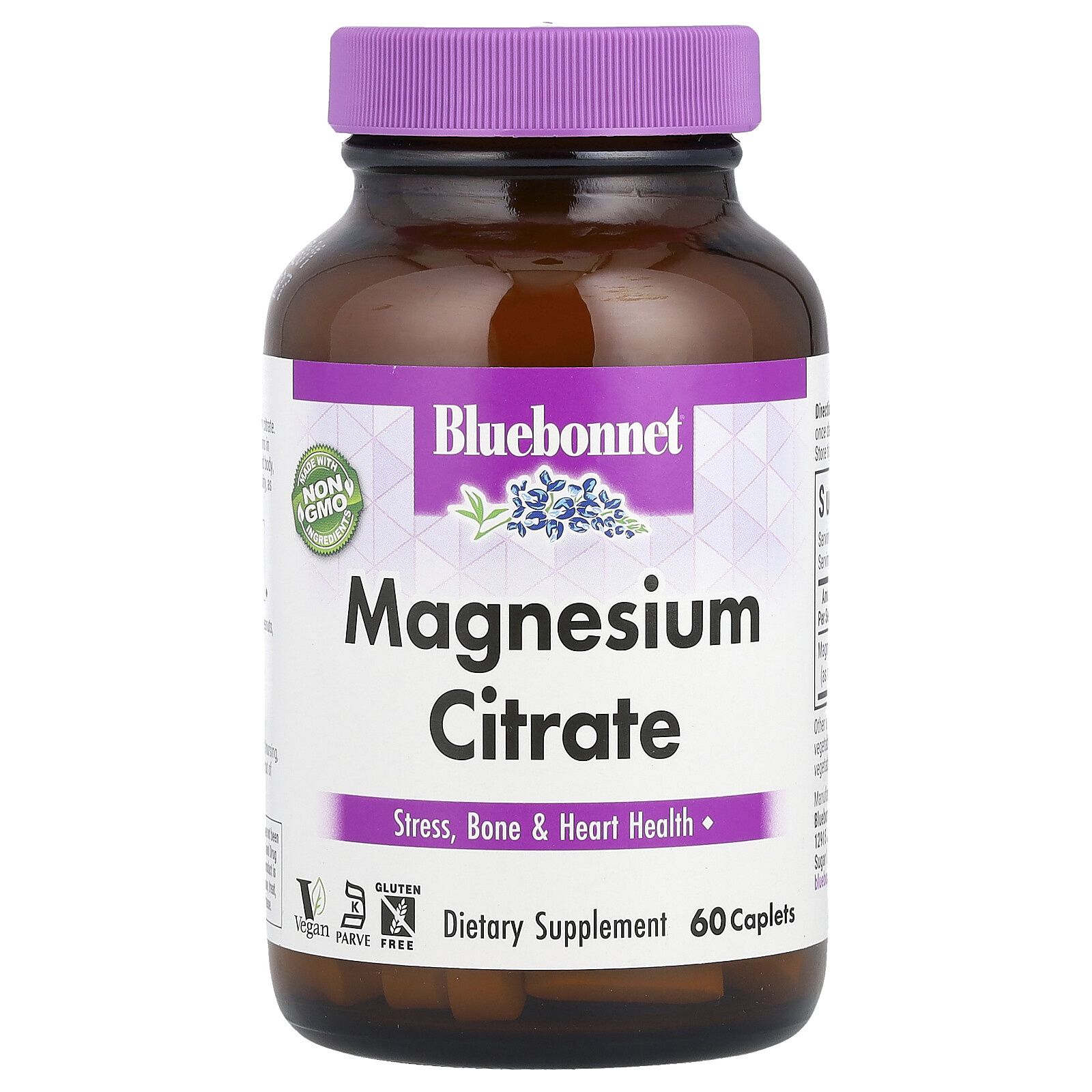Magnesium Citrate, 400 mg, 60 Caplets (200 mg per Caplet)
