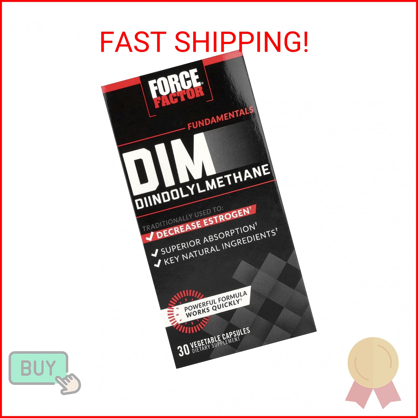 Force Factor DIM, Diindolylmethane Capsules to Decrease Estrogen in Men and Wome