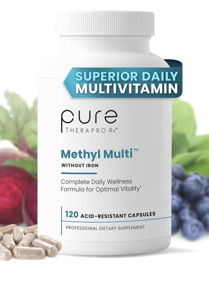 Pure Therapro Rx Methyl Multi Without Iron Methylated Multivitamin 2Month Supply
