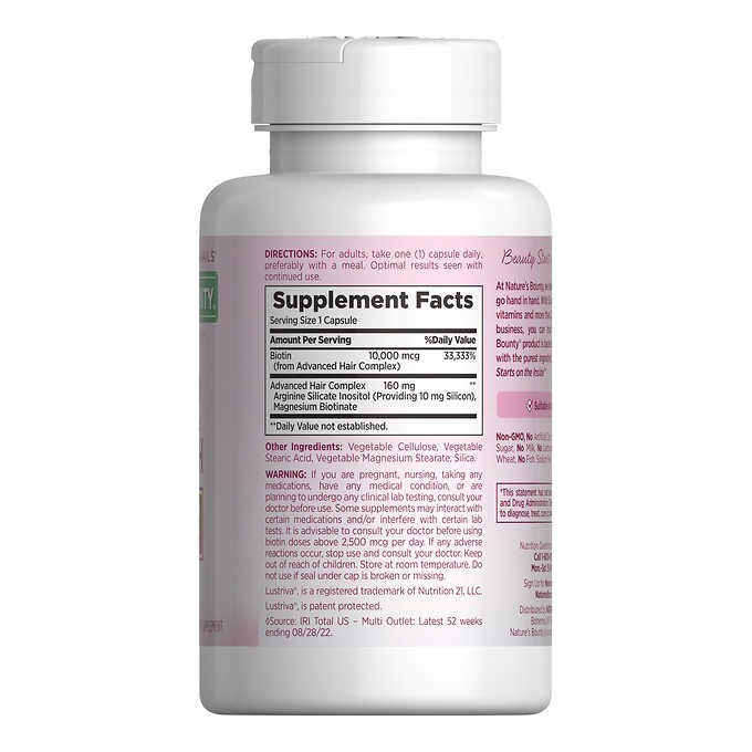 Nature’s Bounty Optimal Solutions Hair Growth 90 Capsules – Thicker, Fuller Hair