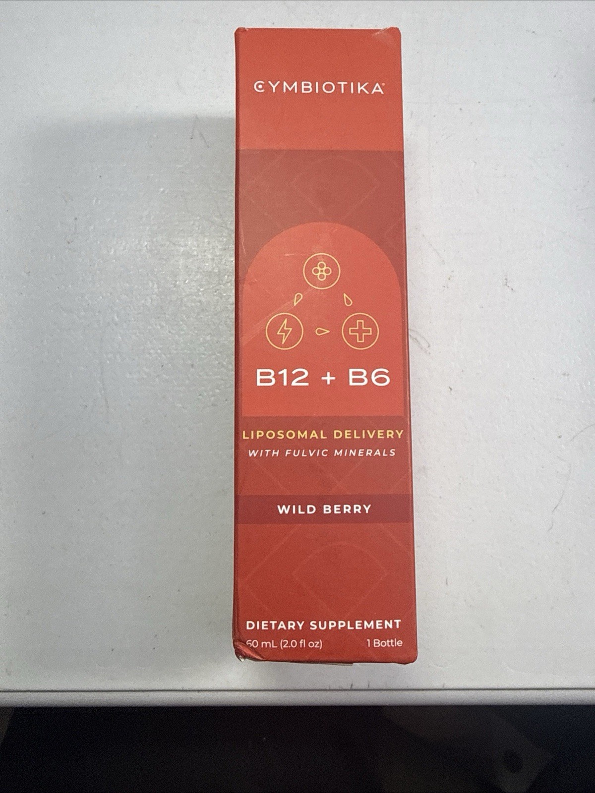 CYMBIOTIKA Vitamin B12 + B6 Liposomal Delivery Wild Berry, 60 mL Liquid