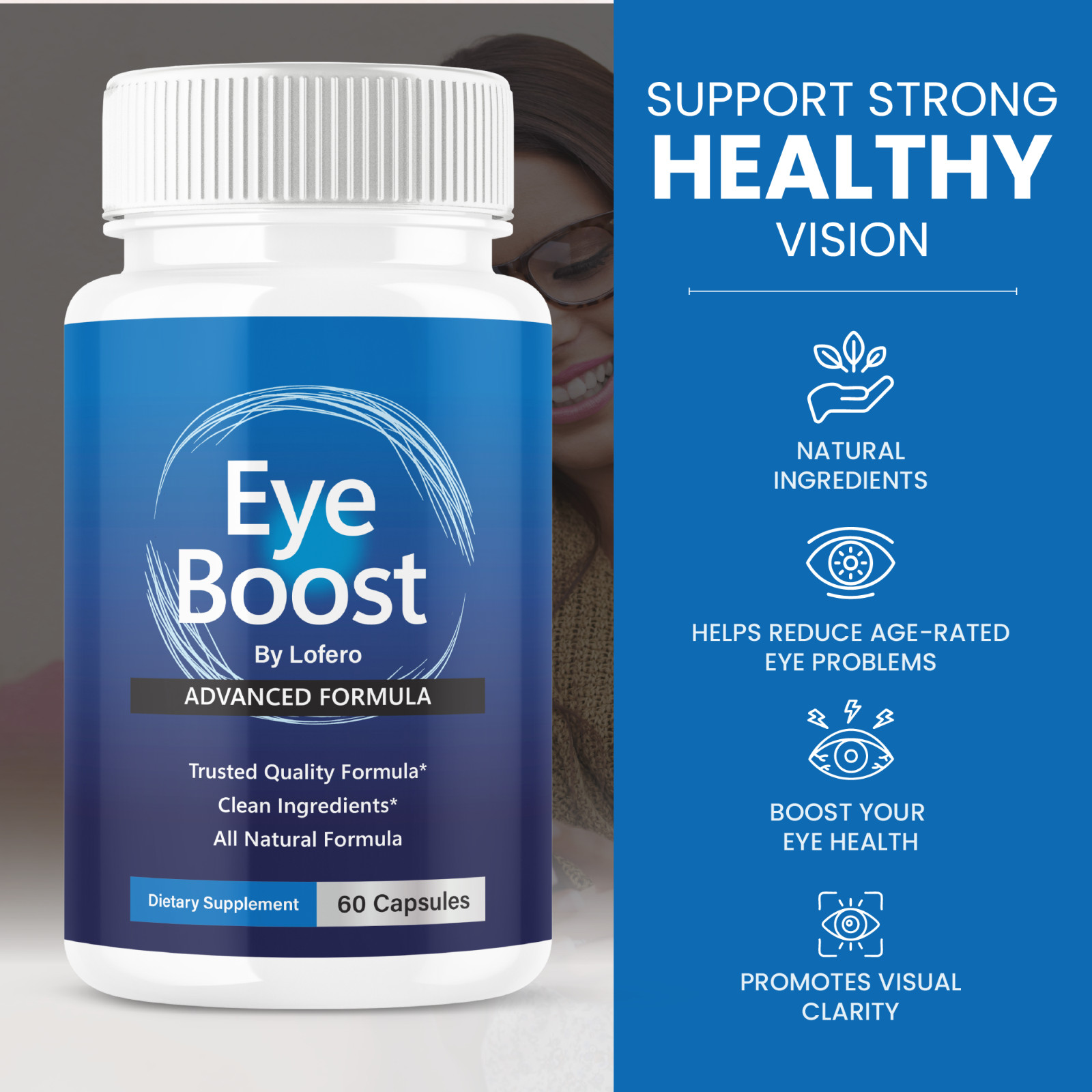 (3 Pack) Eye Boost Capsules, EyeBoost Eye Vision Support Supplement (180ct)