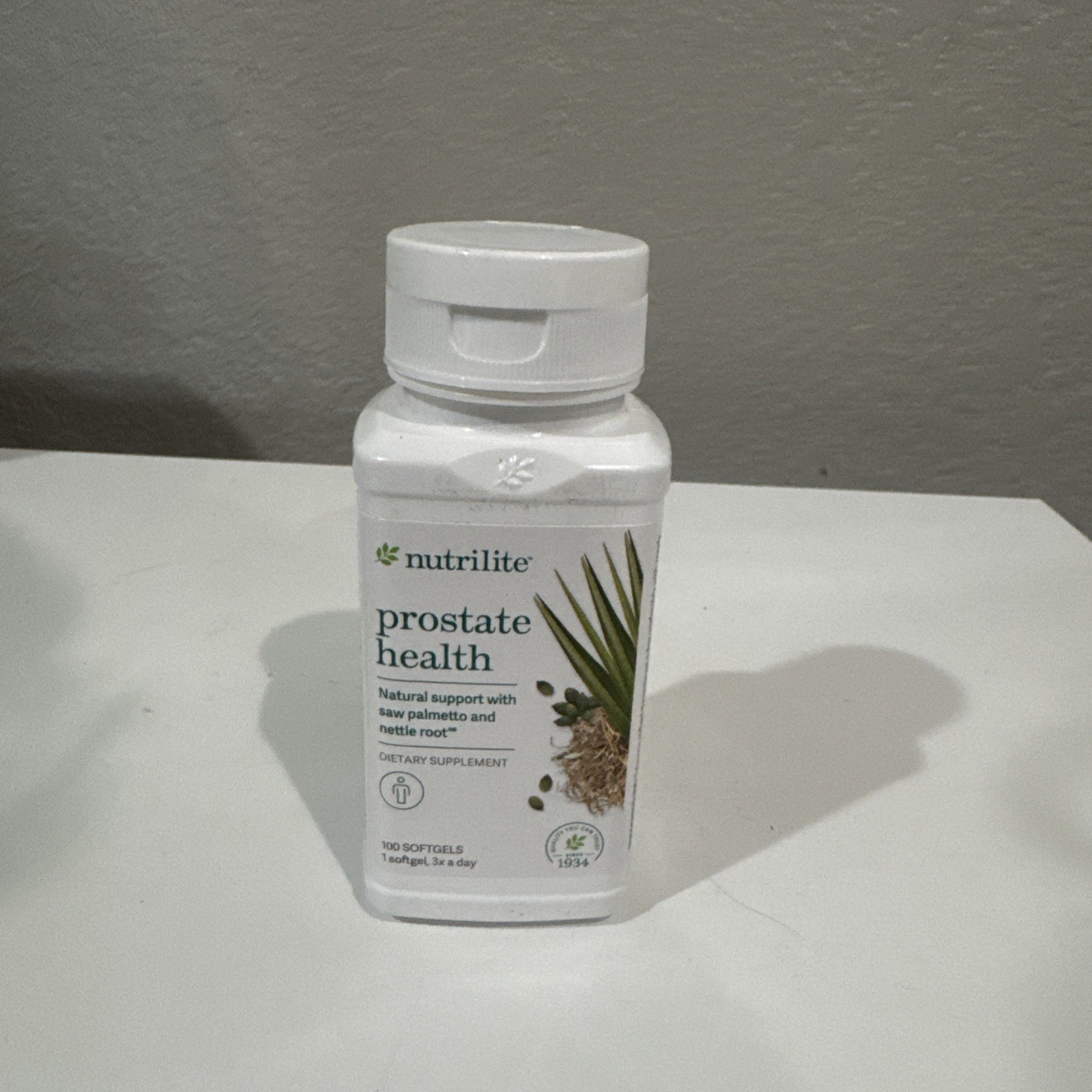 Nutrilite Prostate Health Softgel 100 Count Saw Palmetto Nettle Root exp 03/2029