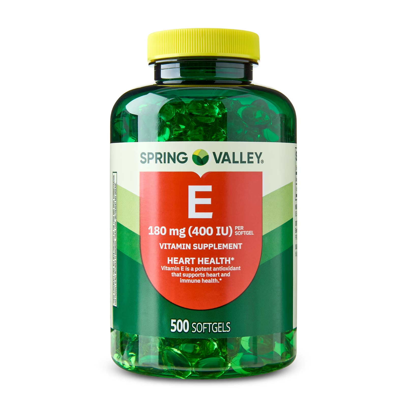 Spring Valley Vitamin E 180 mg (400 IU) Dietary Supplement, 500 Softgels