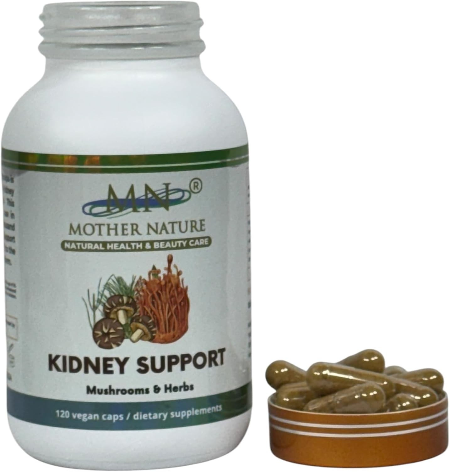 Mother Nature Kidney Support Herbal Supplements – 120 Capsules