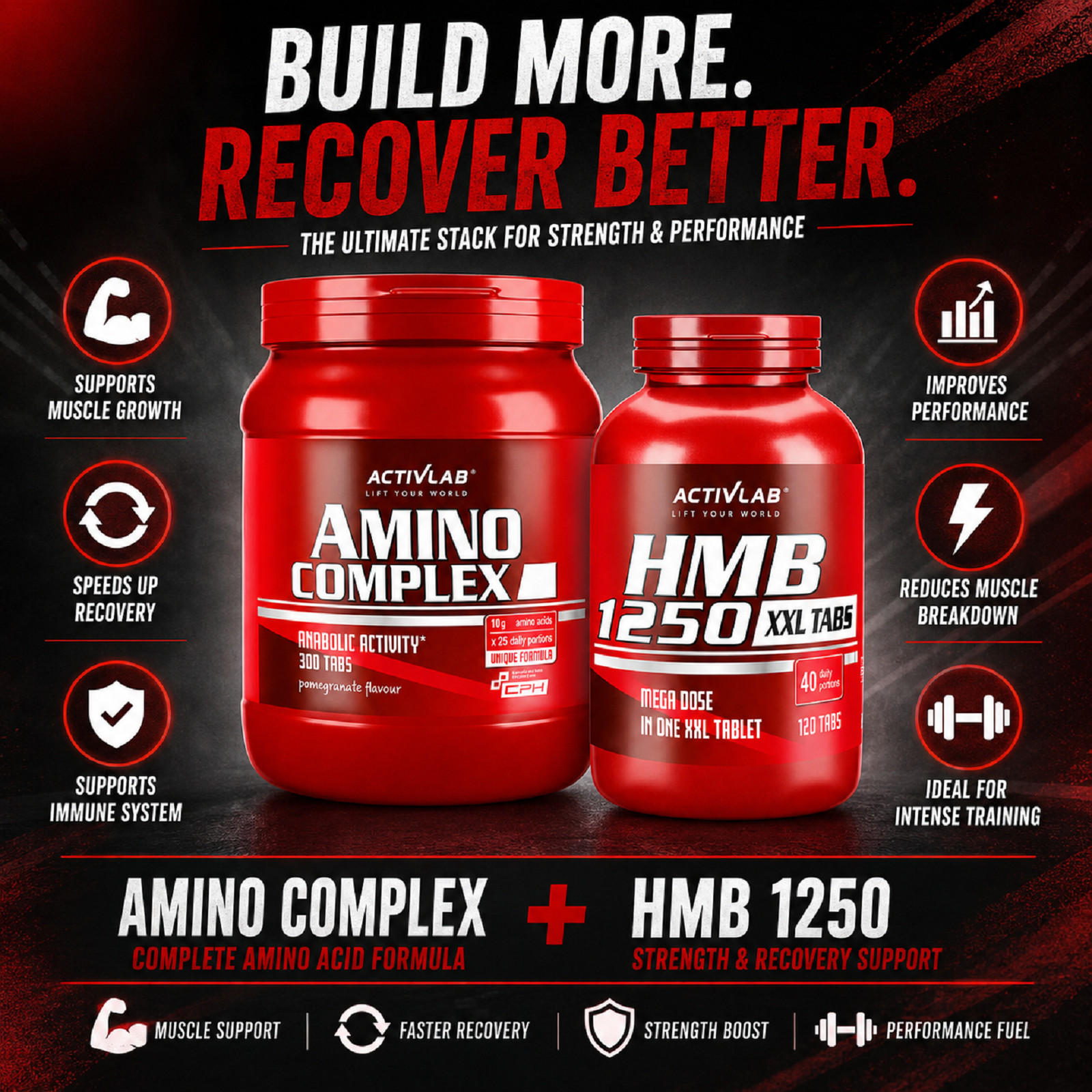 AMINO COMPLEX + HMB -Amino acid complex endurance strength training regeneration