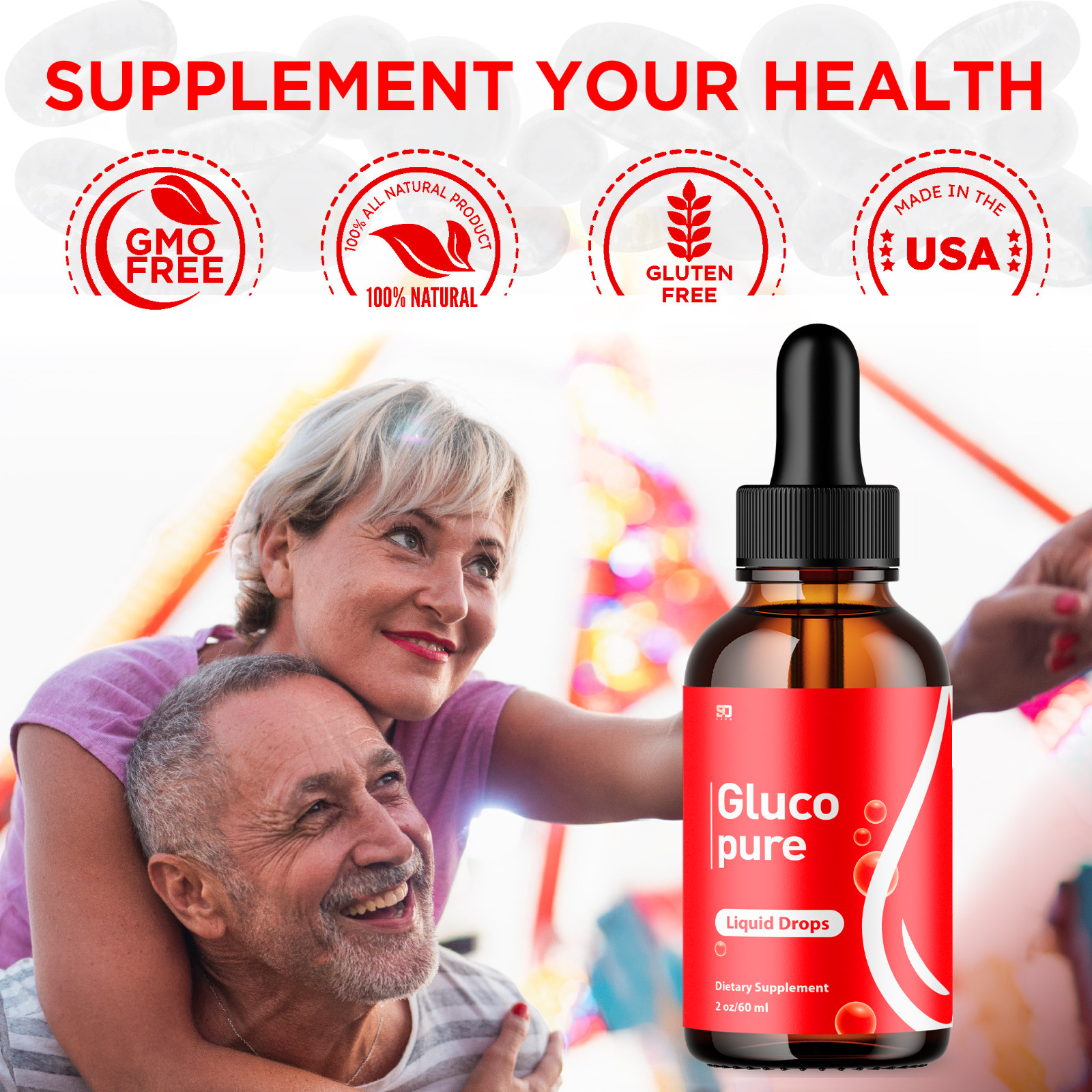 Gluco Pure Blood Drops – Support Blood Health & Balanced Lifestyle – 1 Pack