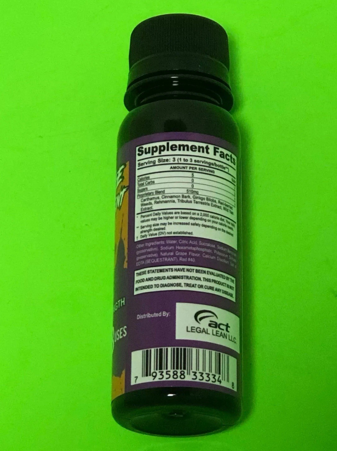 Free Gifts🎁Legal Lean Male Performance Max Strength Grape3 Doses 3 FLOZ 2 Ct