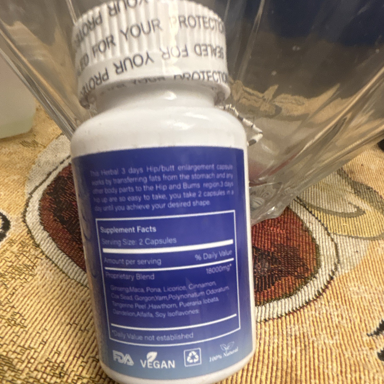 100% Natural Maca Capsules Vegan Women Bodybuilding Supplement