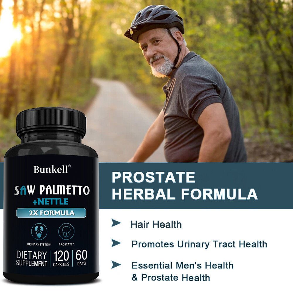 Saw Palmetto with Nettle – 2X Formula Prostate Support for Men’s Health