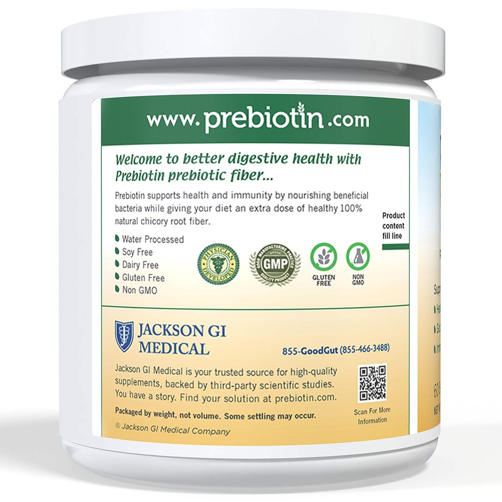 Prebiotin Premier Prebiotic Fiber – 8.68 oz – 60 Servings