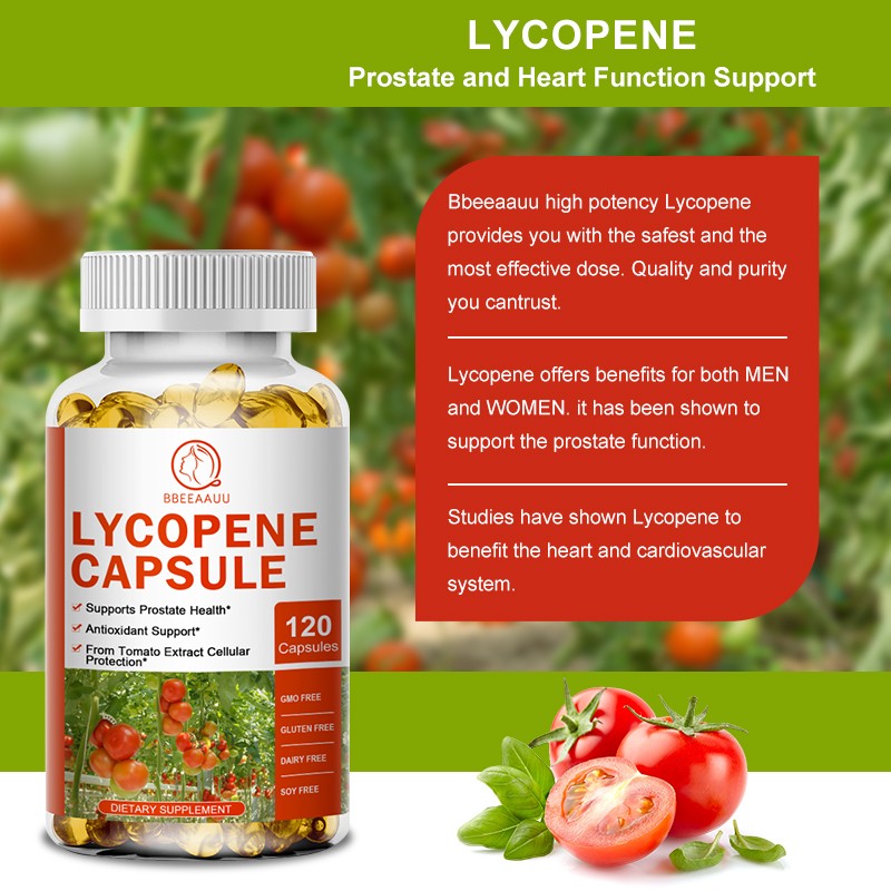 Lycopene 20mg Softgels – Prostate, Heart & Immune Support, Antioxidant, 120ct