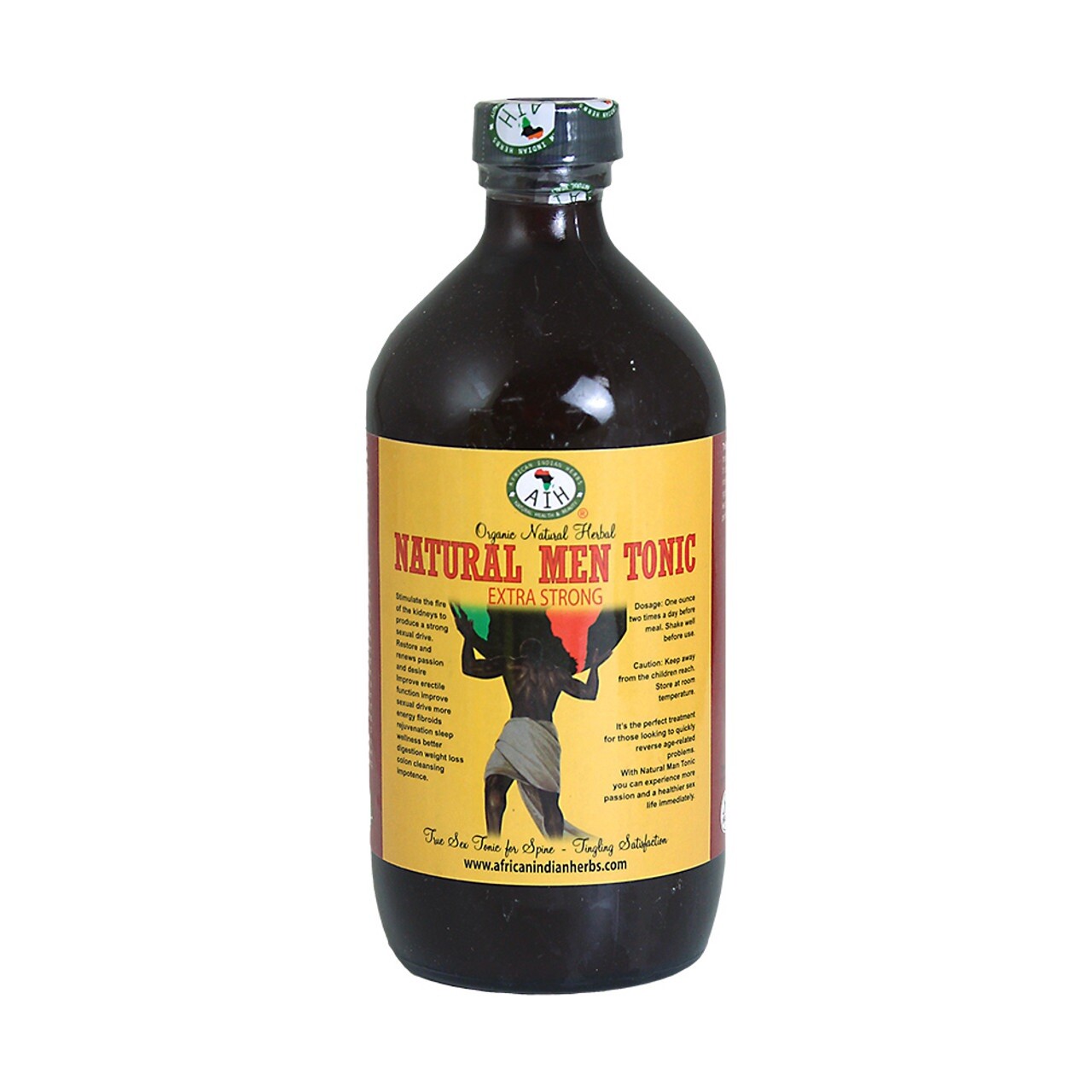 Organic Natural Men Tonic Extra Strong By “African Indian Herbs” 16 oz