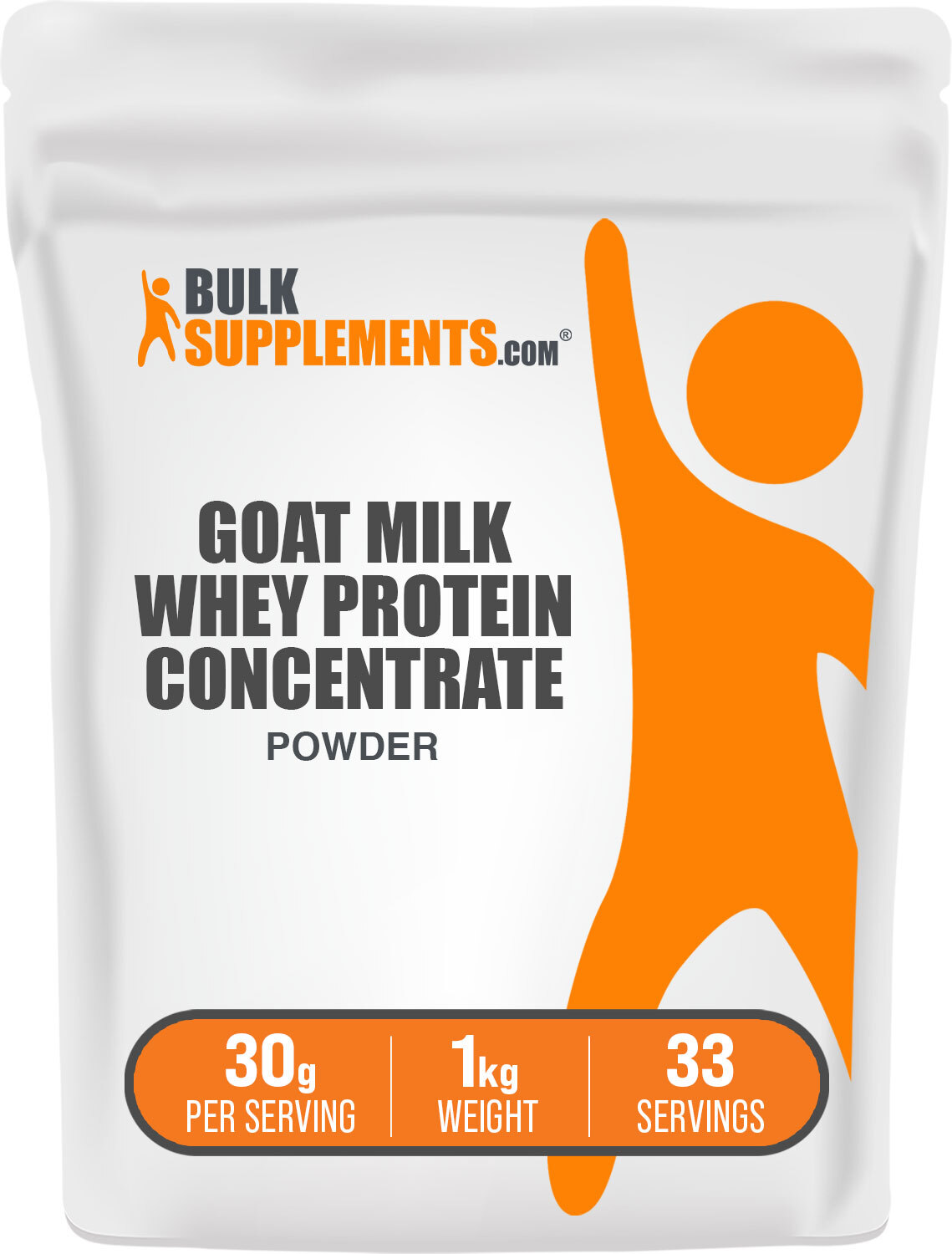BulkSupplements Goat Milk Whey Protein Concentrate Powder – 30 g Per Serving