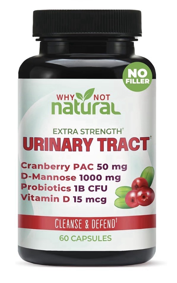 Why Not Natural Extra Strength Urinary Extract 5-in-1 UTI with D Mannose 60Caps