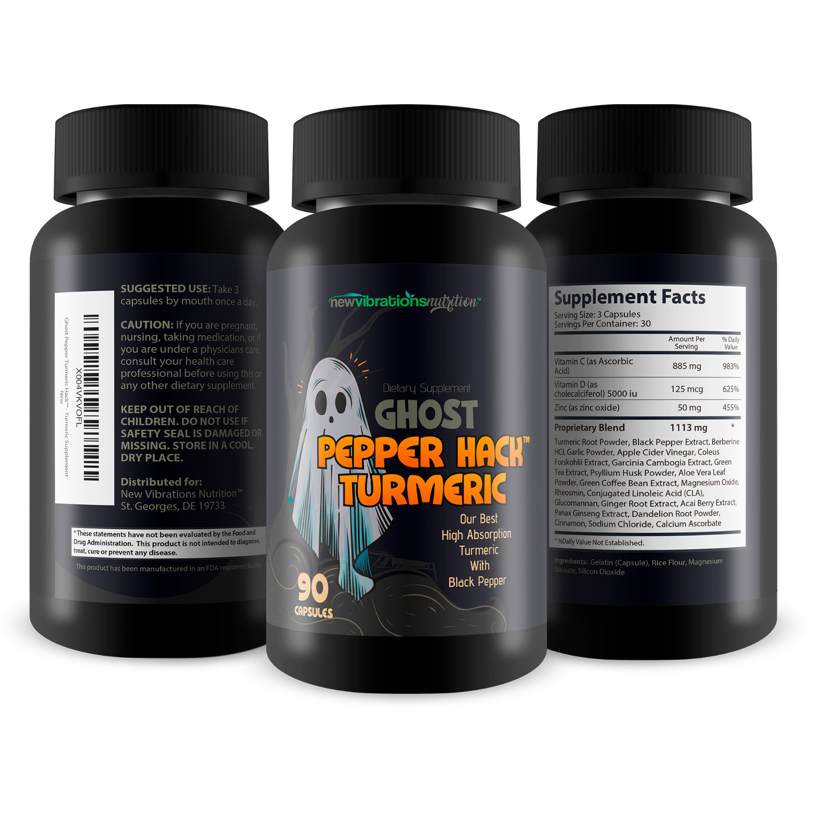 Ghost Pepper Hack Turmeric – Our Best Gold Turmeric Curcumin with Black Pepper