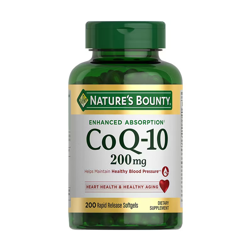 Nature’s Bounty CoQ10 200 mg 200 Rapid Release Softgels Q-Sorb Non-GMO EXP-08/27