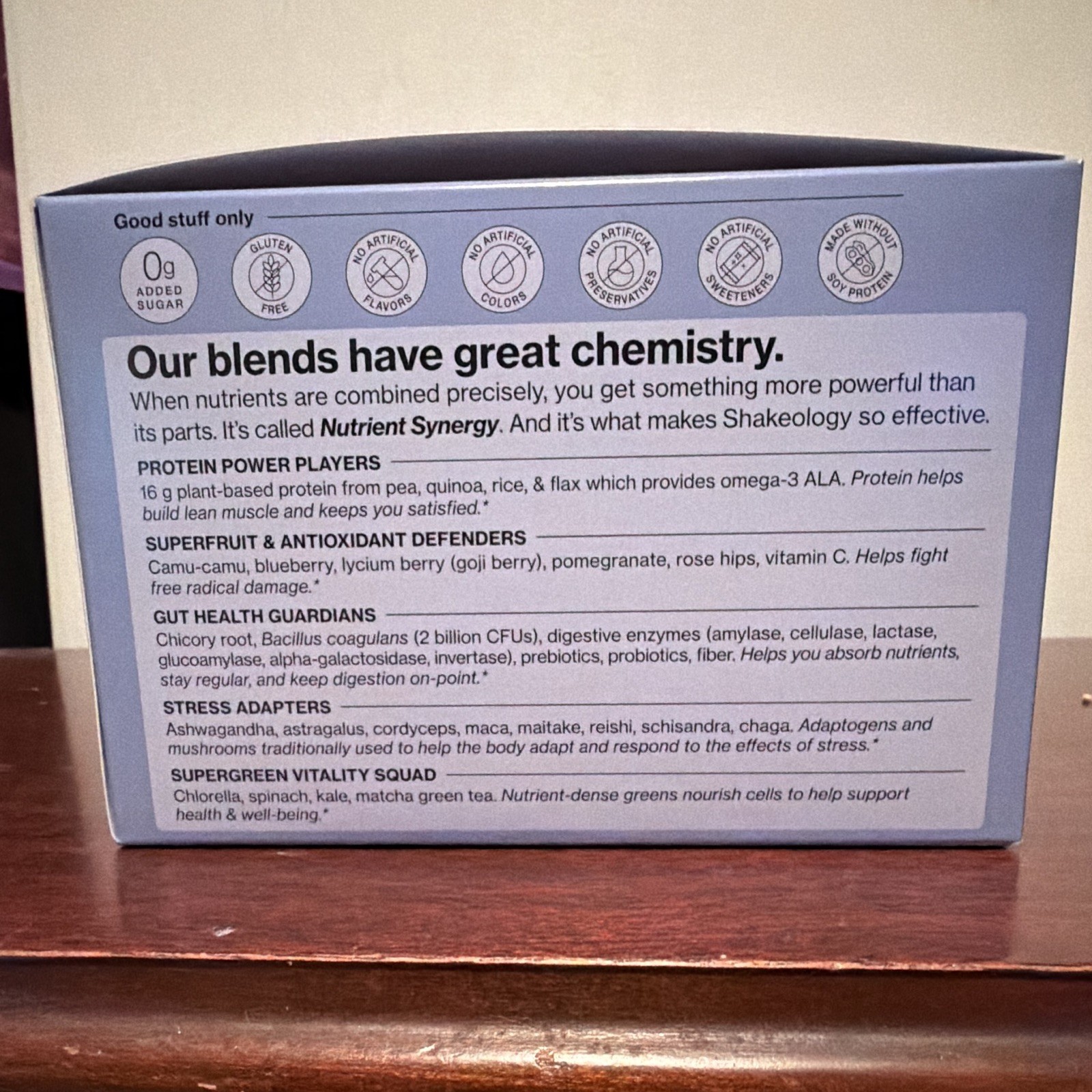 Shakeology Cookies & Creamy Dietary Supplement Powder 14 Packets Vegan 0g
