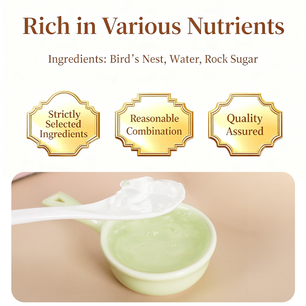 Premium ready-to-eat bird’s nest, no additives, natural nutrition